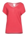 Toy G. Woman Sweater Red Size S/m Viscose In Red
