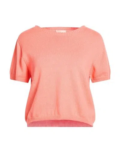 Toy G. Woman Sweater Salmon Pink Size S/m Cotton, Polyamide