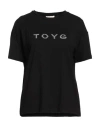 Toy G. Woman T-shirt Black Size L Cotton