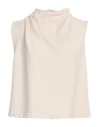 Toy G. Woman Top Beige Size 12 Polyester, Elastane In Beige