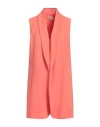 Toy G. Woman Blazer Coral Size 10 Polyester, Elastane In Red