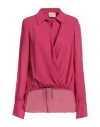 Toy G. Woman Top Fuchsia Size M Polyester In Pink
