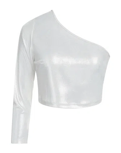 Toy G. Woman Top Ivory Size S Polyester, Elastane In White