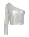 Toy G. Woman Top Platinum Size L Polyester, Elastane In Grey
