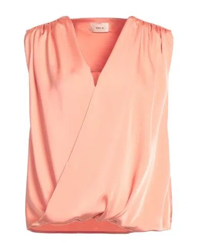 Toy G. Woman Top Salmon Pink Size M Polyester