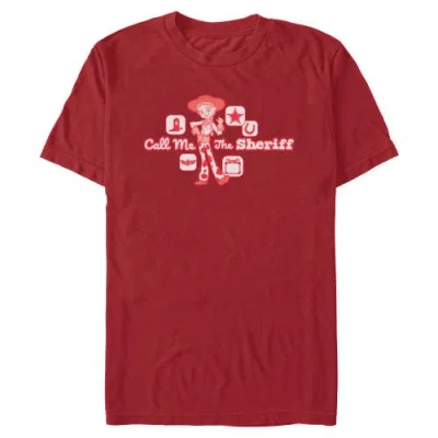 Toy Story 5 Call Me The Sheriff  Graphic T-shirt In Red