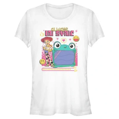 Toy Story 5 Junior's  Always In Sync Lily And Jessie Graphic T-shirt In White