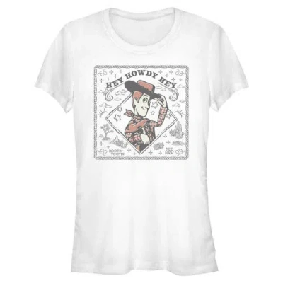 Toy Story 5 Junior's  Hey Howdy Hey Collage Graphic T-shirt In White
