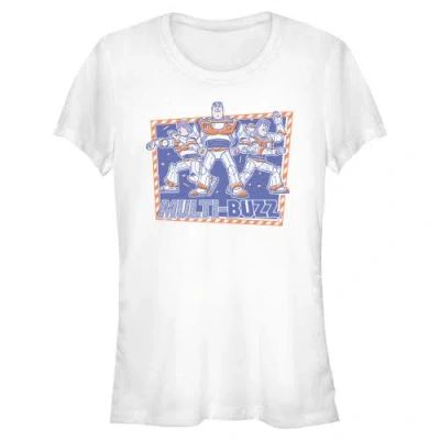 Toy Story 5 Junior's  Multi Buzz Frame Graphic T-shirt In White