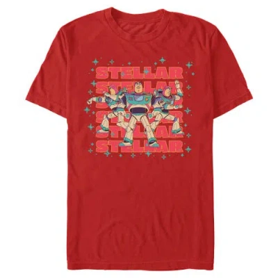 Toy Story 5 Stellar Stars Buzz  Graphic T-shirt In Red