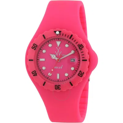 Toy Watch Pink Dial Pink Silicone Unisex Watch Jy04ps