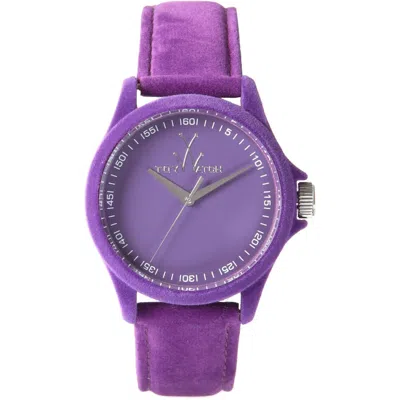 Toy Watch Sartorial Only Time Purple Dial Ladies Watch Pe06vl