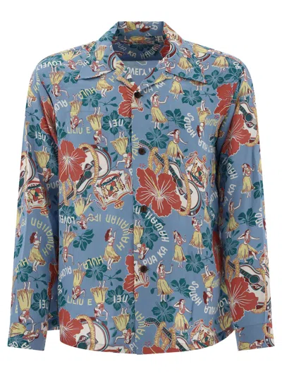 Toyo Enterprise "lovely Hula Hands" Shirt In Multi