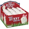 Toysmith Bunny Wind Up Cotton & Polyester Rabbit Toy - White & Pink - 12 Piece - Pack Of 24