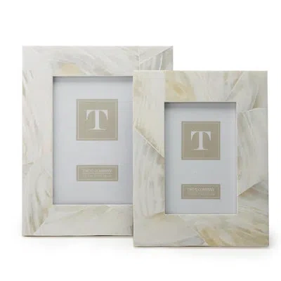 Tozai 2 Piece Picture Frame Set In Pearl