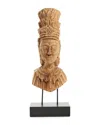 Tozai Avani Hand Carved Sculpture On Black Stand
