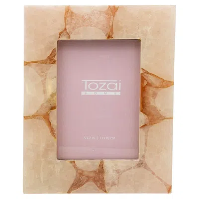 Pre-owned Tozai Home Genuine Pink Quartz/glass 5” X 7" Photo Frame By , 2015