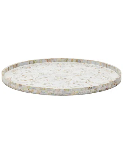Tozai Home Jaipur Palace Mop Tray In White