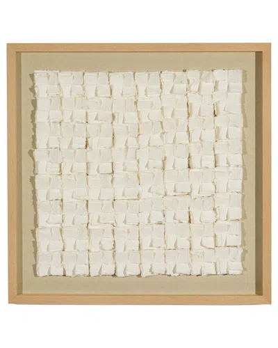Tozai Home Paper Tabs Hand-cut Paper Shadow Box Wall Art In Brown
