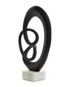 Tozai Infinity Sculpture On Marble Base