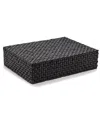 Tozai Nomad Rectangle Covered Box In Black