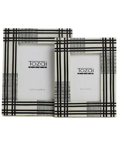 Tozai Set Of 2 Black And White Photo Frames