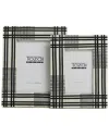 Tozai Set Of 2 Black And White Photo Frames In Black