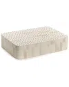 Tozai Studded Covered Box In White