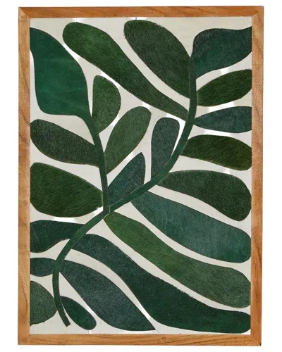Tozai Two's Company Green Tropical Abstract Leaves Wall Art