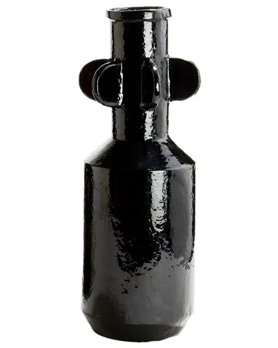 Tozai Two's Company Narrow Spindale Ecomix Vase In Black