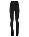 Tpn Woman Pants Black Size M Polyester, Elastane In Black