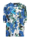 Tpn Woman Shirt Bright Blue Size M Polyester, Elastane In Blue