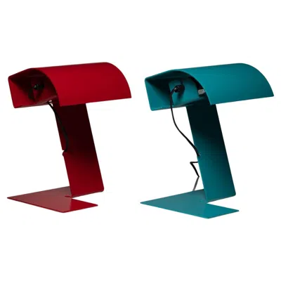 Pre-owned Trabucco, Vecchi, Volpi Pair Of "blitz" Metal Table Lamps By Trabucco, Vecchi And Volpi, Italy, 1970s In Black
