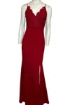 Trac Red Maxi Dress In Wine In Red