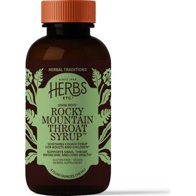 Trace Minerals Rocky Mountain Throat Syrup In Transparent