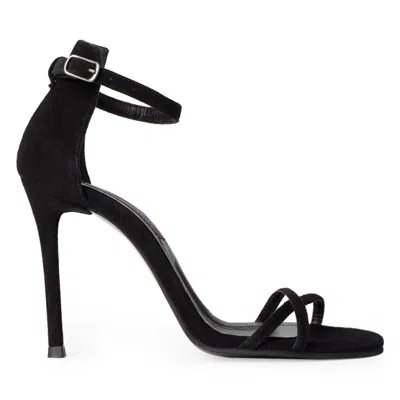 Traces Of Heels Women's Seraphine Sandals In Black Suede