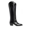 Traces Of Heels Women's Solstice Boots In Black Genuine Leather In Black
