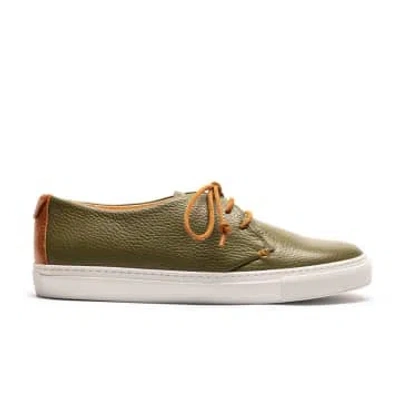 Tracey Neuls Karl Olive | Leather Trainer In Neutrals