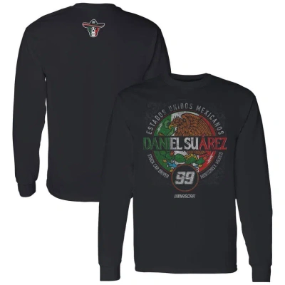 Trackhouse Racing Team Collection Black Daniel Suarez  Pancho Long Sleeve T-shirt