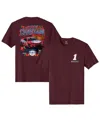 Trackhouse Racing Team Collection Maroon Ross Chastain Busch Light Apple Car T-shirt In Burgundy