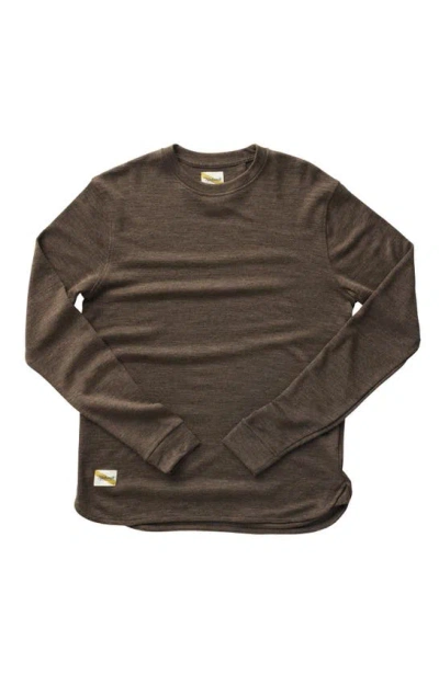 Tracksmith Downeaster Crew In Coffee Heather
