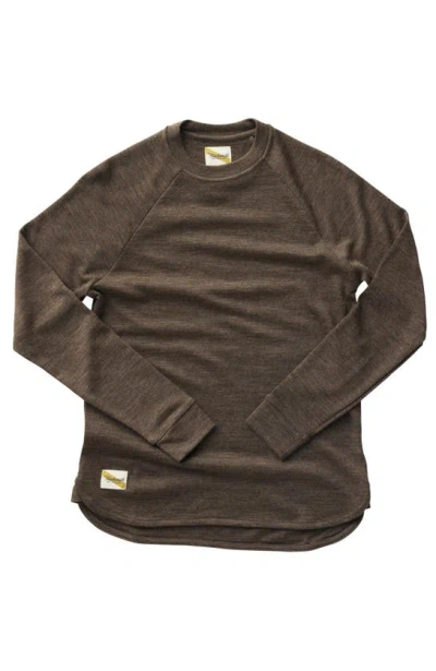Tracksmith Downeaster Crew In Coffee Heather