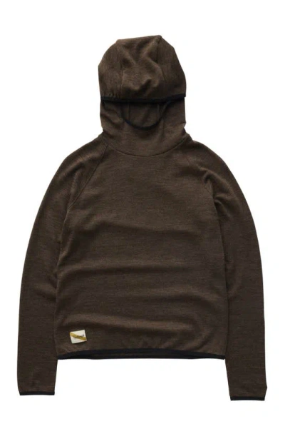 Tracksmith Downeaster Hoodie In Coffee Heather