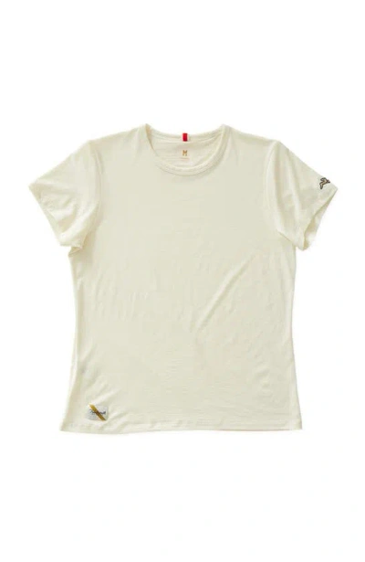 Tracksmith Harrier Tee In Ivory