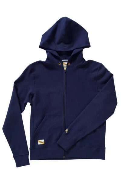 Tracksmith Trackhouse Zip Hoodie In Blue