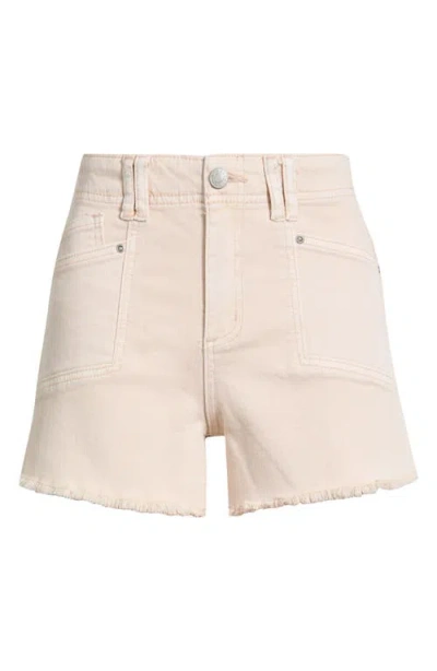 Tractr Cuffoff Denim Shorts In Neutral
