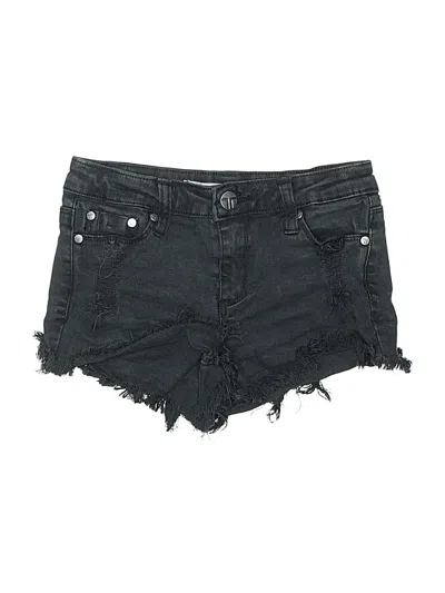 Pre-owned Tractr Kids' Denim Shorts In Black