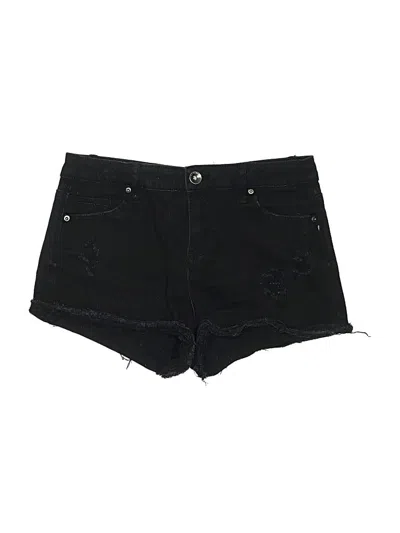 Pre-owned Tractr Denim Shorts In Black