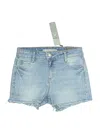 Tractr Denim Shorts In Blue