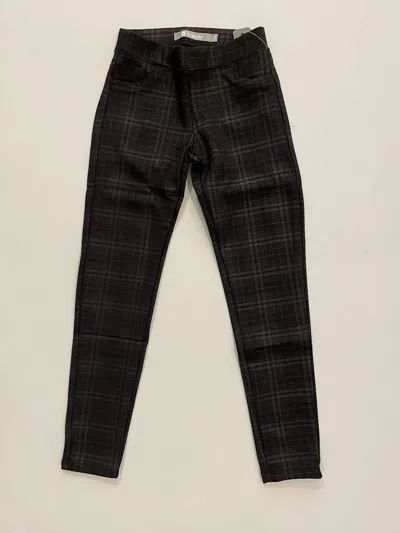 Tractr Kids' Girl's Pattern Skinny Pant In Plaid In Black